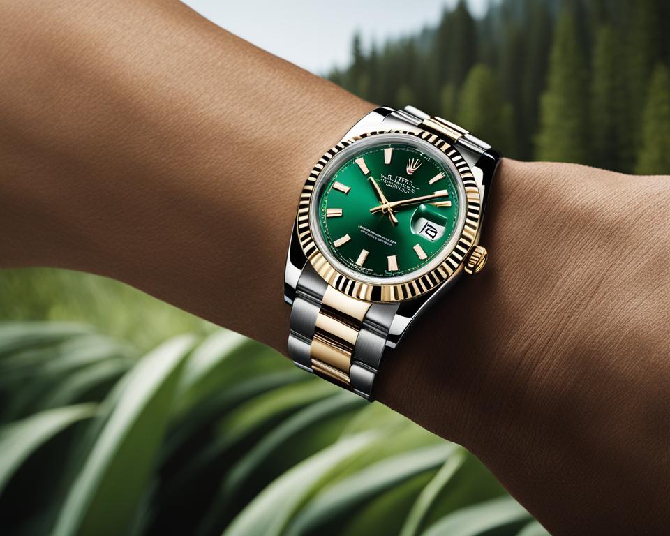 Sustainability and Rolex watch line