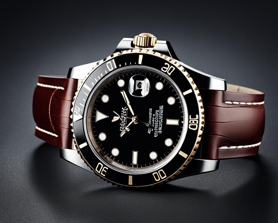 Genuine Rolex Submariner leather strap